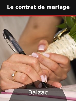 cover image of Le contrat de mariage
